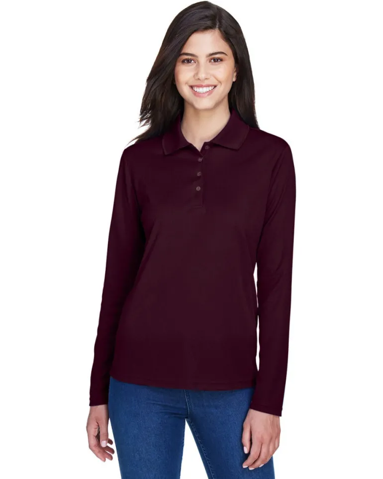 Core365 78192 - Pinnacle Core 365™ Ladies' Performance Long Sleeve Pique Polos