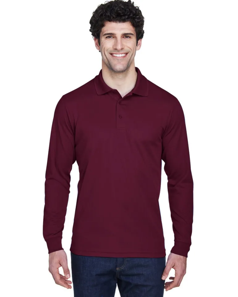 Core365 88192 - Pinnacle Core 365™ Men's Performance Long Sleeve Pique Polos