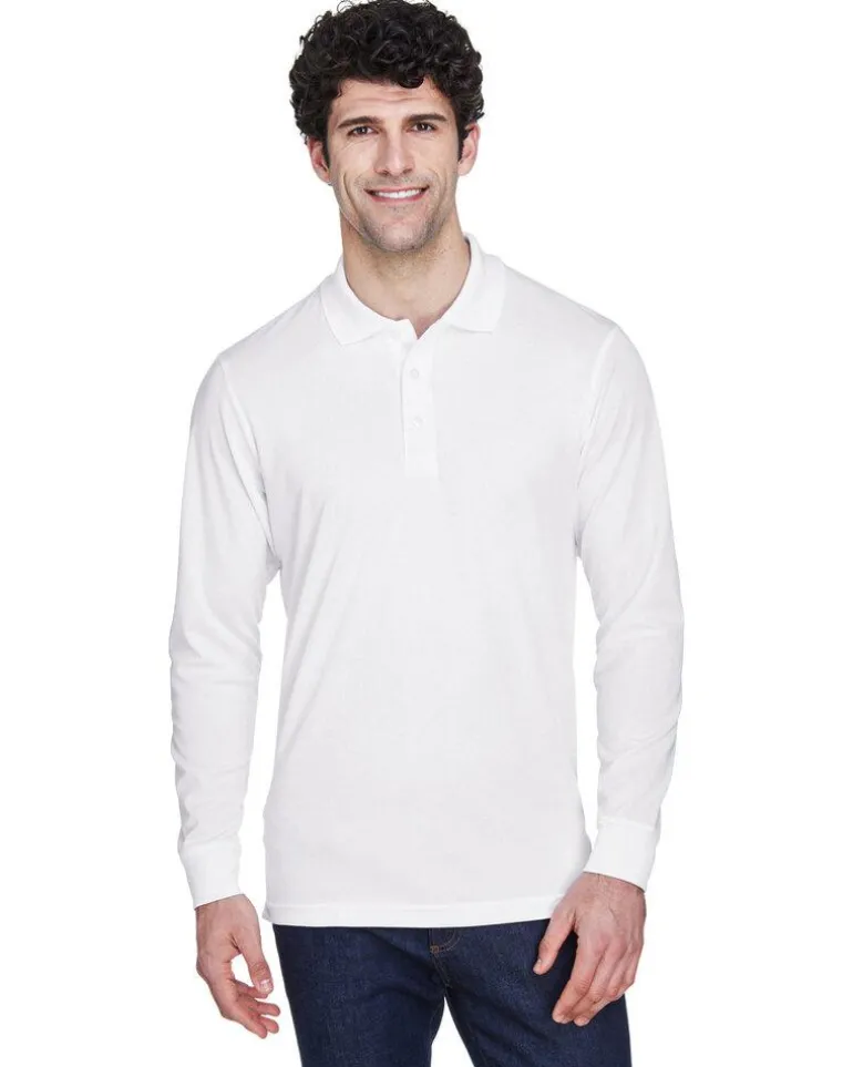 Core365 88192 - Pinnacle Core 365™ Men's Performance Long Sleeve Pique Polos