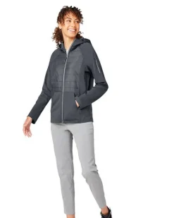 Core 365 CE808 - Unisex Techno Lite Hybrid Hooded Jacket