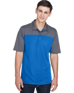 Core365 CE101 - Men's Balance Colorblock Performance Piqué Polo