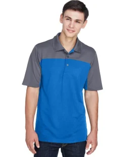 Core365 CE101 - Men's Balance Colorblock Performance Piqué Polo