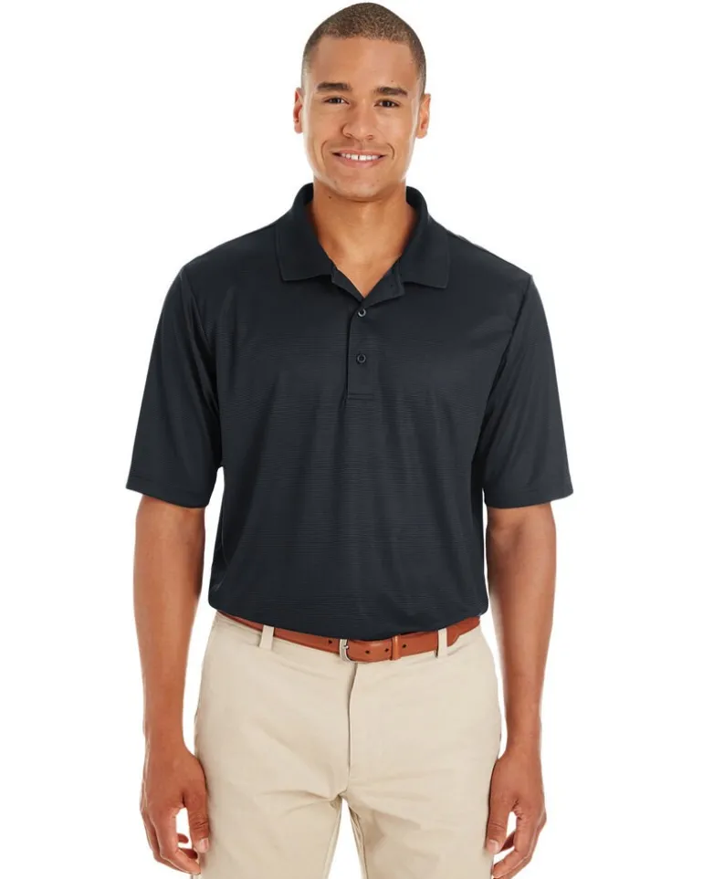 Core365 CE102 - Men's Express Microstripe Performance Piqué Polo
