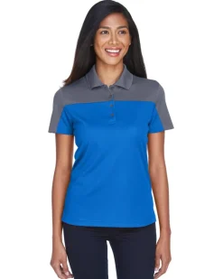 Core365 CE101W - Ladies Balance Colorblock Performance Piqué Polo