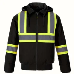 CX2 HiVis L01290 - International Hivis Bomber Jacket With Sherpa Lining