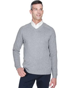 Devon & Jones D475 - Airspun Cotton Lightweight V-Neck Sweater