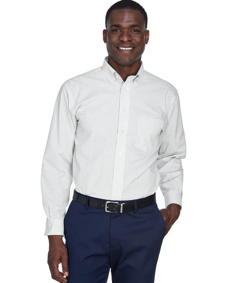 Devon & Jones D640 - Men's Crown Collection Gingham Check