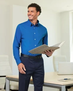Devon & Jones DG505 - CrownLux Performance® Men's Spencer Poplin Shirt