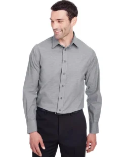 Devon & Jones DG562 - Men's Crown Collection Stretch Pinpoint Chambray Shirt