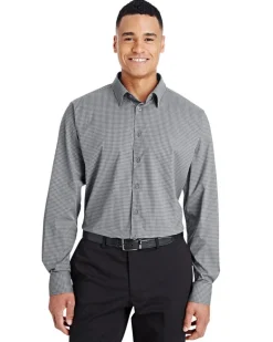 Devon & Jones DG535 - Men's CrownLux Performance Tonal Mini Check Shirt
