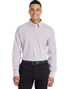 Devon & Jones DG540 - Men's CrownLux Performance Micro Windowpane Shirt