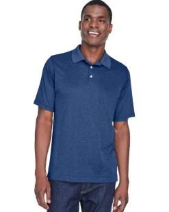 Devon & Jones DG210 - Pima-Tech Men's Jet Pique Heather Polo