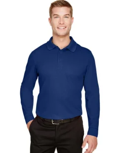 Devon & Jones DG20LT - Men's Tall CrownLux Performance Plaited Long-Sleeve Polo