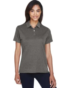 Devon & Jones DG210W - Pima-Tech Ladies Jet Pique Heather Polo