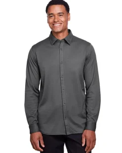 Devon & Jones DG20Z - Men's CrownLux Performance Plaited Button-Down Shirt