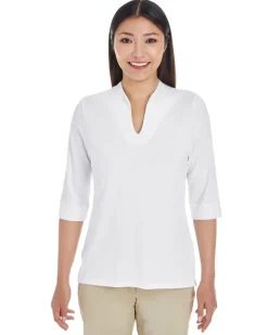 Devon & Jones DP188W - Ladies Perfect Fit Tailored Open Neckline Top