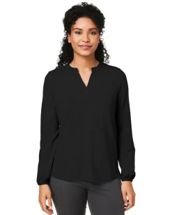 Devon & Jones DP122W - Ladies Raleigh Half-Placket Knit Top