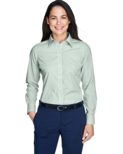 Devon & Jones D645W - Ladies Crown Collection Banker Stripe