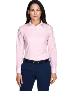 Devon & Jones D645W - Ladies Crown Collection Banker Stripe