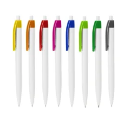 EgotierPro Q8045 - Elegant ABS Retractable Pen with Personalized Clip