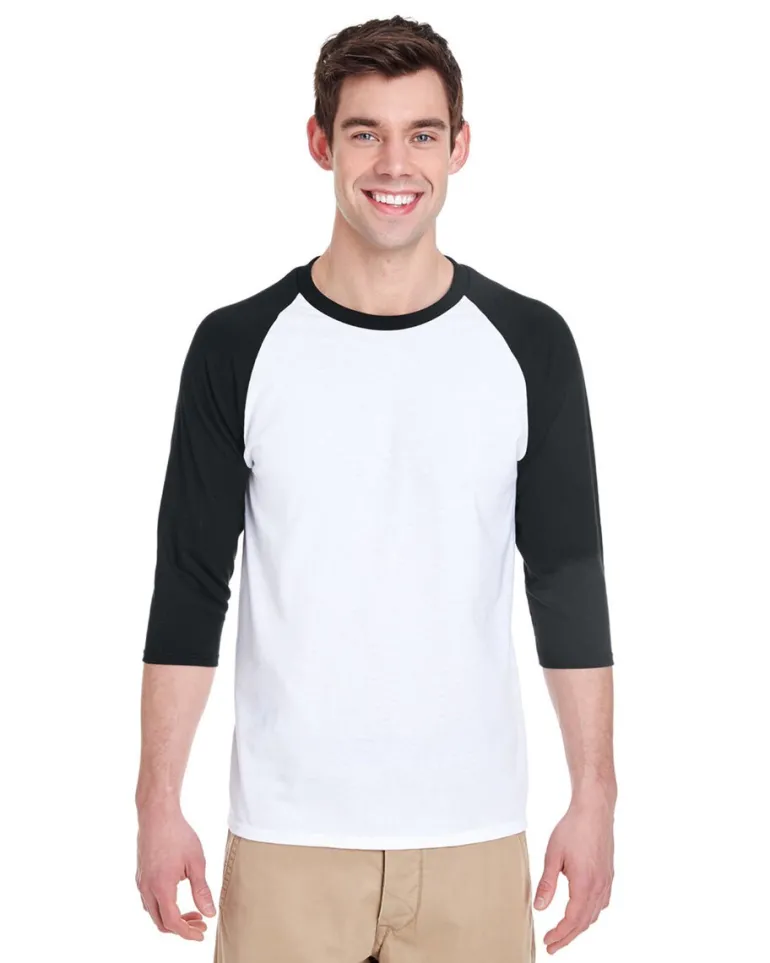 Gildan G570 - Heavy Cotton 3/4 Sleeve Raglan