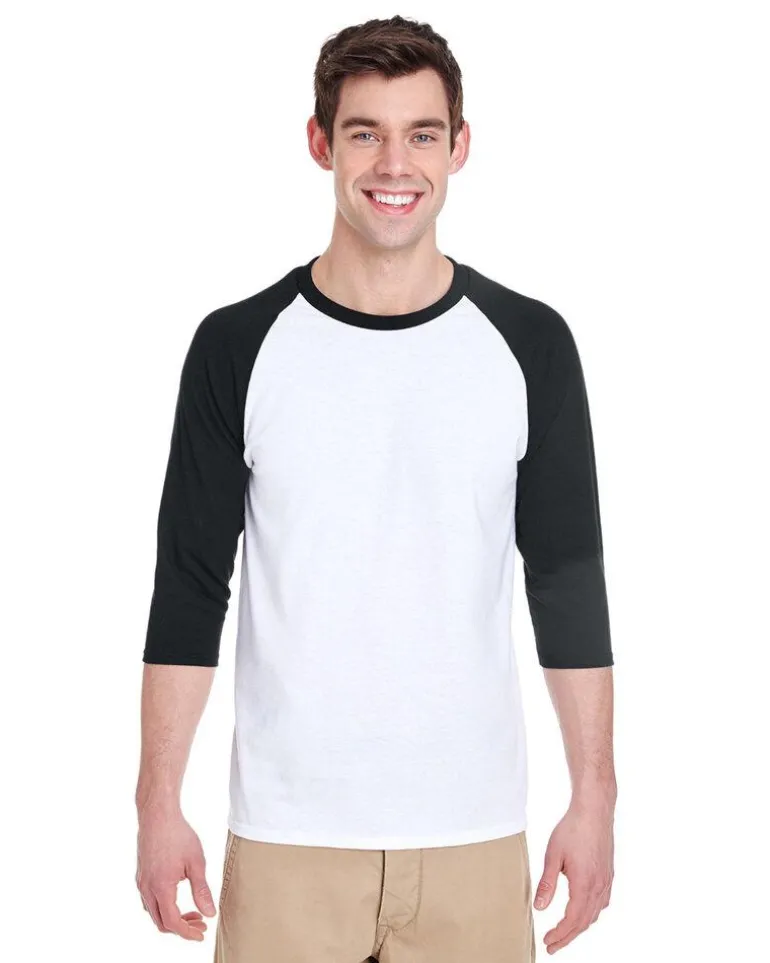 Gildan G570 - Heavy Cotton 3/4 Sleeve Raglan