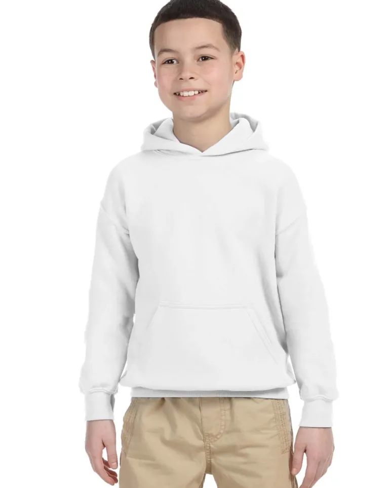 Gildan G185B - Youth Heavy Blend Hooded Sweatshirt with Pouch Pocket