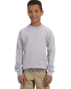 Gildan G180B - Youth Heavy Blend Fleece Crewneck Sweatshirt
