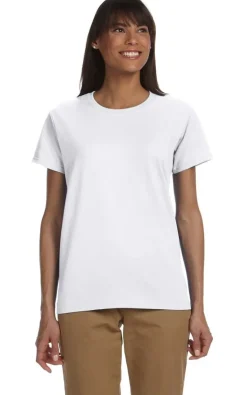 Gildan 2000L - Comfort Fit Ladies T-Shirt with Seamless Collar and Double-Needle Stitching