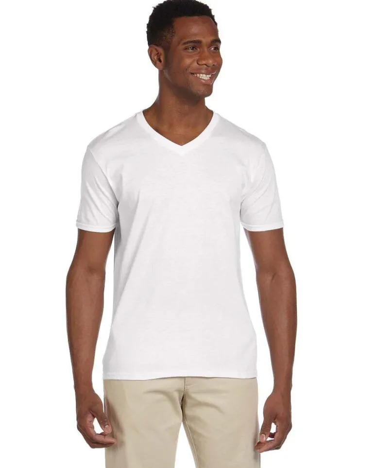 Gildan 64V00 - Gildan Softstyle V-Neck Cotton T-Shirt for Men