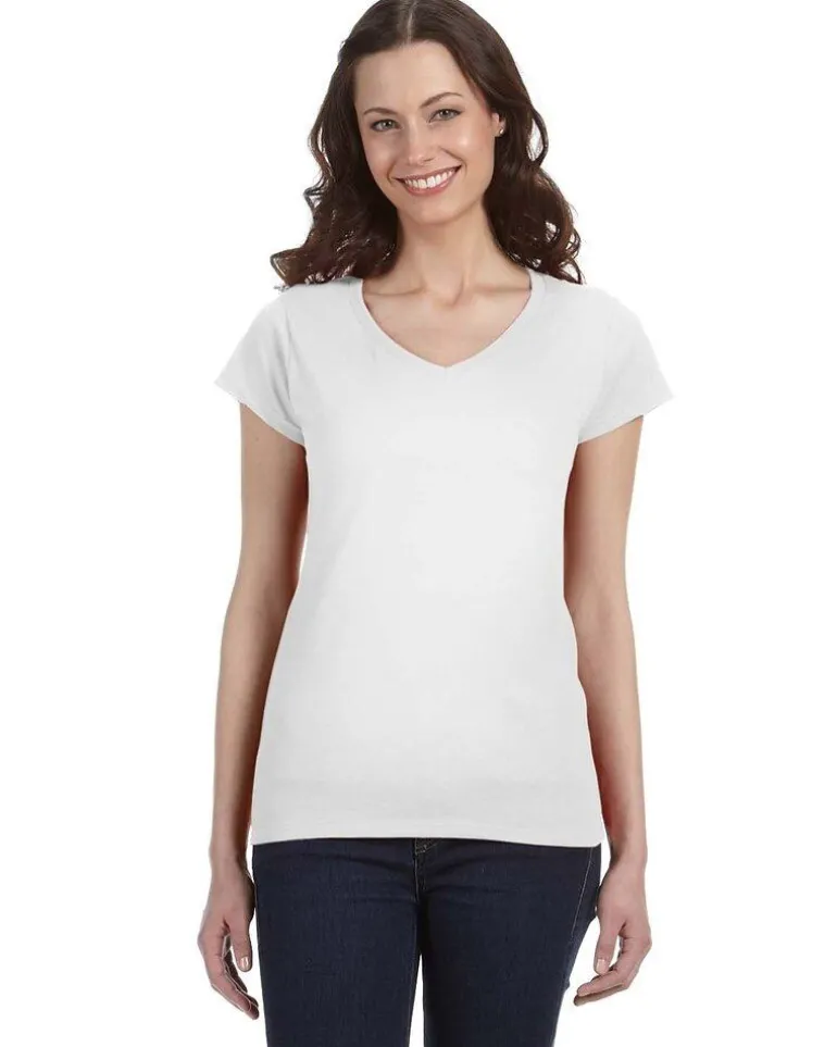 Gildan 64V00L - Ladies' Softstyle V-Neck Cotton T-Shirt by Gildan