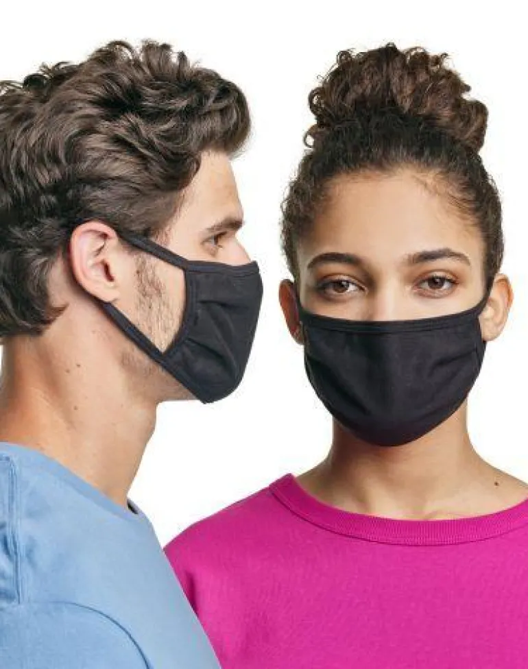 HANES CSKN10 - Hanes Adult Face Mask 10 Pack