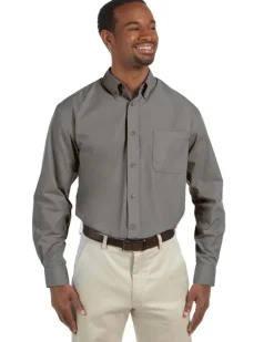Harriton M510 - Men's 3.1 oz. Essential Poplin