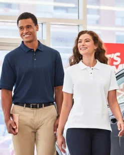 Harriton M200 - Men's 6 oz. Ringspun Cotton Piqué Short-Sleeve Polo