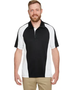 Harriton M385 - Men's Advantage Snag Protection Plus IL Colorblock Polo