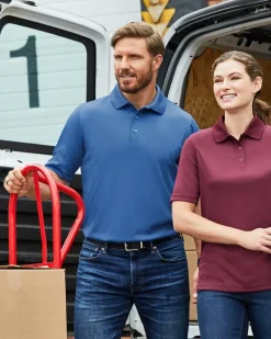 Harriton M348 - Men's Advantage Snag Protection Plus IL Polo