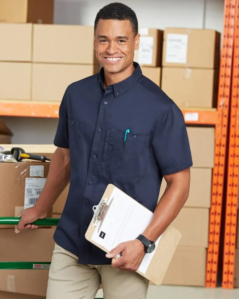 Harriton M585 - Men's Advantage IL Short-Sleeve Work Shirt