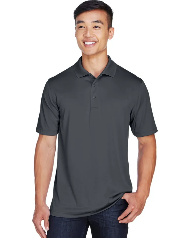 Harriton M345 - Men's Advantage IL Snap Placket Performance Polo