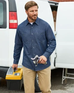 Harriton M540 - Men's Denim Shirt-Jacket