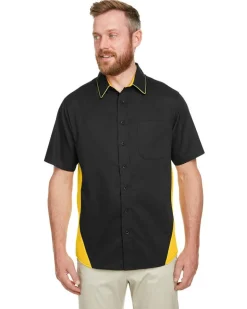 Harriton M586 - Men's Flash IL Colorblock Short Sleeve Shirt
