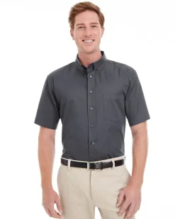 Harriton M582 - Men's Premium Cotton Twill Shirt with Teflon Finish