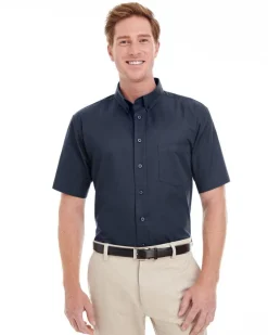 Harriton M582 - Men's Premium Cotton Twill Shirt with Teflon Finish