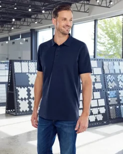 Harriton M205 - Men's Valiant Cotton Snag Protect Polo