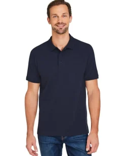 Harriton M205 - Men's Valiant Cotton Snag Protect Polo