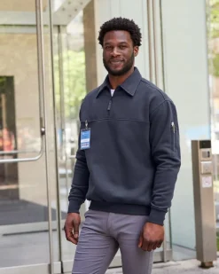 Harriton M712 - Unisex ClimaBloc Heavyweight Quarter-Zip