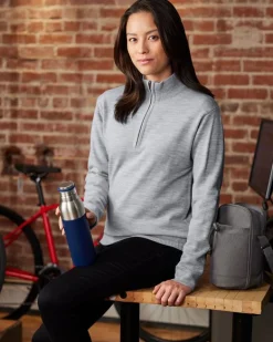 Harriton M421 - Unisex Pilbloc Quarter-Zip Sweater