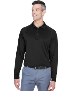 Harriton M211L - Men's Tactical Performance Long-Sleeve Polo Shirt