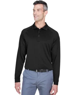 Harriton M211L - Men's Tactical Performance Long-Sleeve Polo Shirt