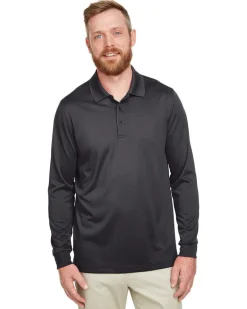 Harriton M348LT - Men's Tall Long Sleeve Snag-Free Performance Polo