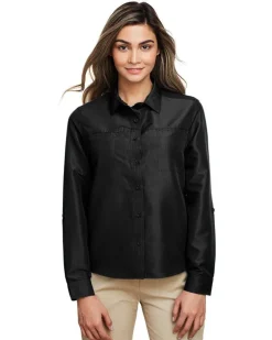 Harriton M580LW - Ladies Key West Long-Sleeve Performance Staff Shirt